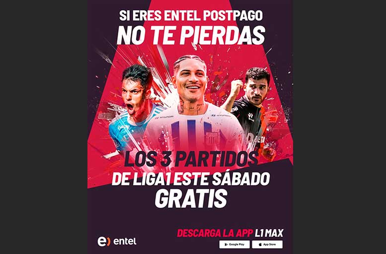 El fútbol peruano llega a Entel con contenido exclusivo de L1MAX