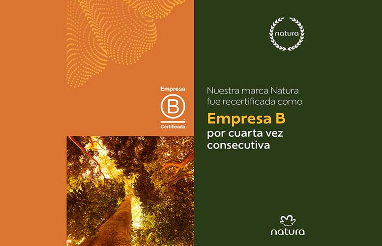 Natura cumple 10 años como empresa B y obtiene el certificado por cuarta vez consecutiva