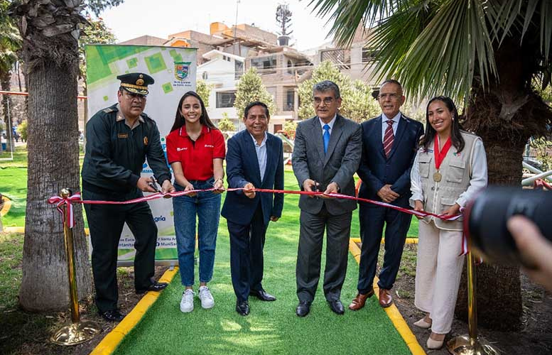 SIDERPERU y PNP inauguran parque recreativo en Santa Anita con acero de armas fundidas